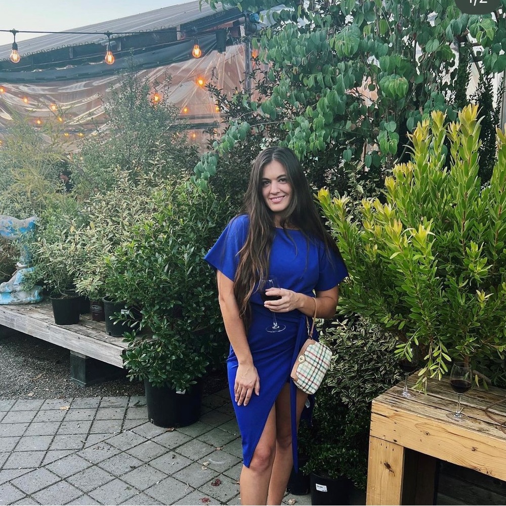 Deep Blue Wedding guest or party dress